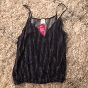 NEW!- Adorable Navy Blue Striped Cami